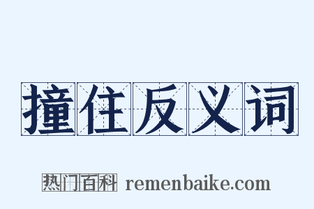 撞住反义词是什么意思的图片
